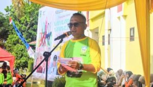  Bupati Sarolangun Hurmin Hadiri Senam Massal HAORNAS Ke-42