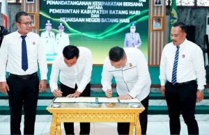  Bupati Fadhil Teken Kesepakatan Bersama dengan Kajari Batang Hari 
