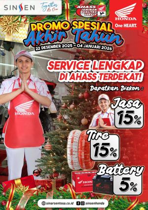 Sambut Natal dan Tahun Baru, Honda Jambi Gelar Promo Service Besar-Besaran di seluruh jaringan AHASS