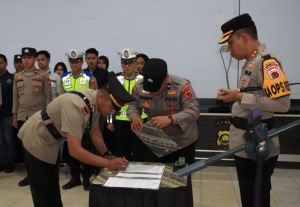  Polres Merangin Gelar Sertijab Kapolsek Bangko, Momentum Tingkatkan Pelayanan Kepada Masyarakat