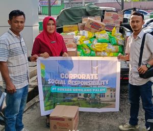  Peduli Bencana, PT SGP Salurkan Sembako Bagi Korban Banjir 