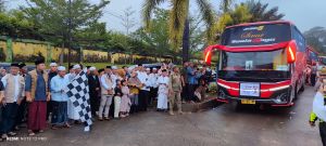 Bupati H M Syukur Lepas 101 orang CJH Merangin Kloter 23 