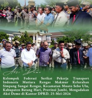 DPRD Batang Hari Gelar Mediasi Terhadap Ratusan Buruh dari FSPTI-MRM