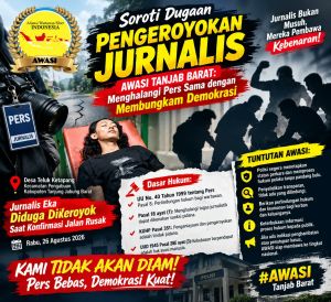 Soroti Dugaan Pengeroyokan Jurnalis, AWASI: Menghalangi Pers Sama dengan Membungkam Demokrasi