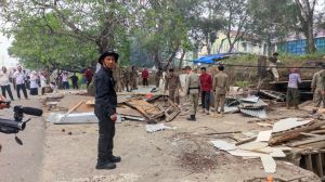 Pemkab Merangin Bongkar Kios Pedagang di Dua Titik